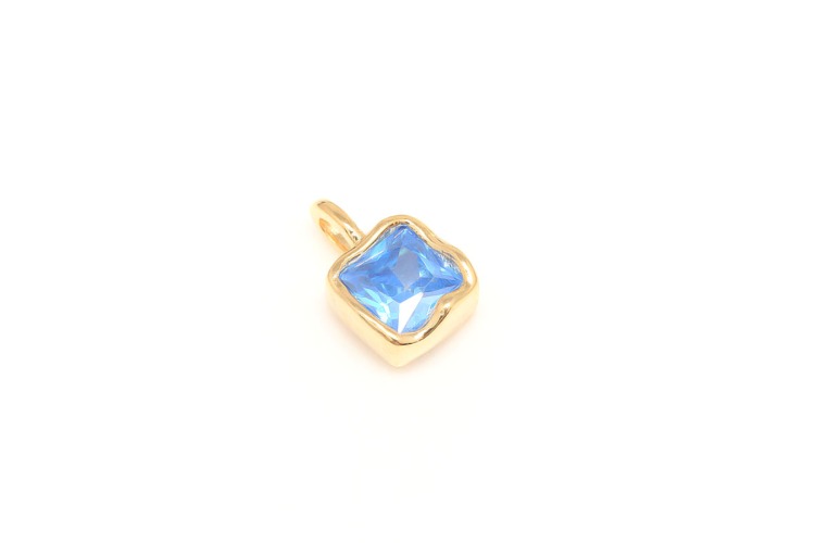 [W] M069-Gold Plated-(20pcs)-No.4-Tiny CZ Square Charm-Red Cubic,Black Cubic,Blue Cubic,Green Cubic, Little Cubic Charm , Square Cubic Pendant-Wholesale Charm, [PRODUCT_SEARCH_KEYWORD], JEWELFINGER-INBEAD, [CURRENT_CATE_NAME]