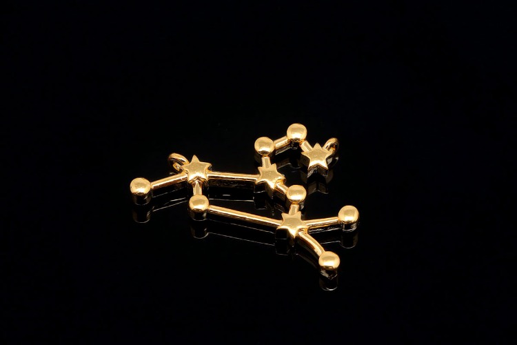 B015-Gold Plated-(1piece)-Leo-Zodiac Charms,Horoscope Sign Necklace Charms,Constellation Necklace Pendant,DIY Jewelry Making Accessories-Wholesale Zodiac, [PRODUCT_SEARCH_KEYWORD], JEWELFINGER-INBEAD, [CURRENT_CATE_NAME]