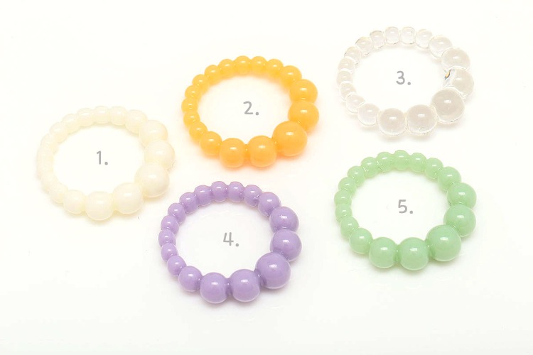 K726-Epoxy-(1piece)-US size 7 Epoxy Ball Ring,High Quality Resin Beaded Band Ring,Colorful Ring,Stacking Rings,Minimalist Ring, [PRODUCT_SEARCH_KEYWORD], JEWELFINGER-INBEAD, [CURRENT_CATE_NAME]