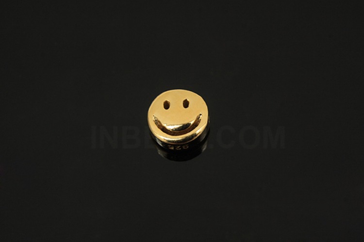 [W] V196-Gold Plated-(10pcs)-6mm Smile Silver Beads-Wholesale Silver Beads, [PRODUCT_SEARCH_KEYWORD], JEWELFINGER-INBEAD, [CURRENT_CATE_NAME]