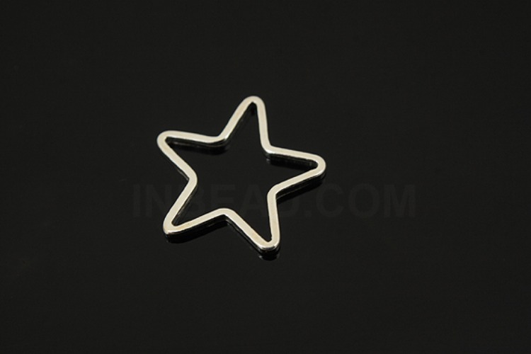[W] V243-Non Plated-(10pcs)-11.2mm Star Silver Beads-Wholesale Silver Beads, [PRODUCT_SEARCH_KEYWORD], JEWELFINGER-INBEAD, [CURRENT_CATE_NAME]