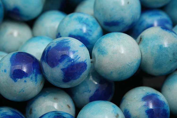 G009-Blue Jade Round 10mm (10pcs), [PRODUCT_SEARCH_KEYWORD], JEWELFINGER-INBEAD, [CURRENT_CATE_NAME]