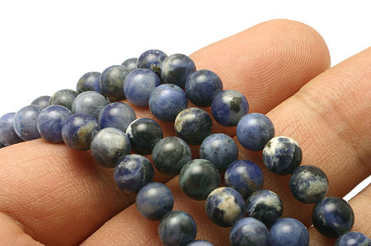 G008-Sodalite Round 6mm (10pcs), [PRODUCT_SEARCH_KEYWORD], JEWELFINGER-INBEAD, [CURRENT_CATE_NAME]