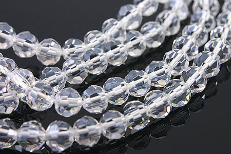 G003-4mm Round Cut Faceted Glass Beads (20pcs)-Crystal Glass Loose Beads for Jewelry Making, DIY Beads Finding, [PRODUCT_SEARCH_KEYWORD], JEWELFINGER-INBEAD, [CURRENT_CATE_NAME]