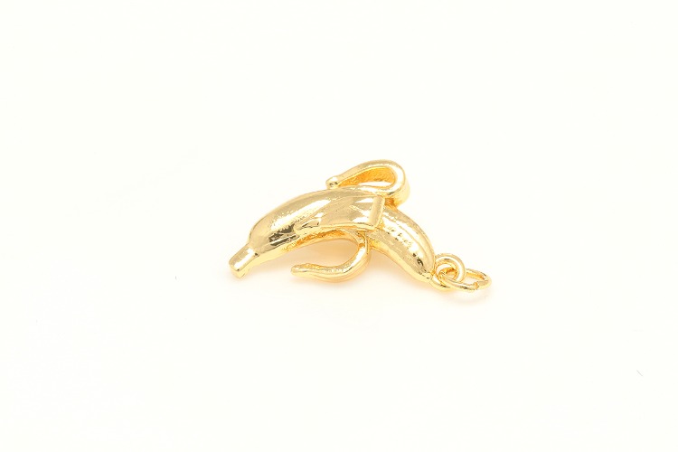 CH5087-Gold Plated-(2pcs)-18*9.5mm, Tiny Banana Charms, Fruit Pendant-Nickel Free, [PRODUCT_SEARCH_KEYWORD], JEWELFINGER-INBEAD, [CURRENT_CATE_NAME]