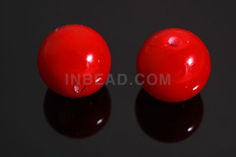 초자진주06-Glass Pearl-(4pcs)-12mm Glass Pearl-Red-Wholesale Pearl, [PRODUCT_SEARCH_KEYWORD], JEWELFINGER-INBEAD, [CURRENT_CATE_NAME]