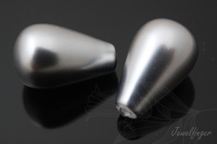 [W] E641-Half-drilled-Shell Pearl-(20pcs)-10*16mm Half drilled Pearl coated on Shell based-Wholesale Gemstone, [PRODUCT_SEARCH_KEYWORD], JEWELFINGER-INBEAD, [CURRENT_CATE_NAME]
