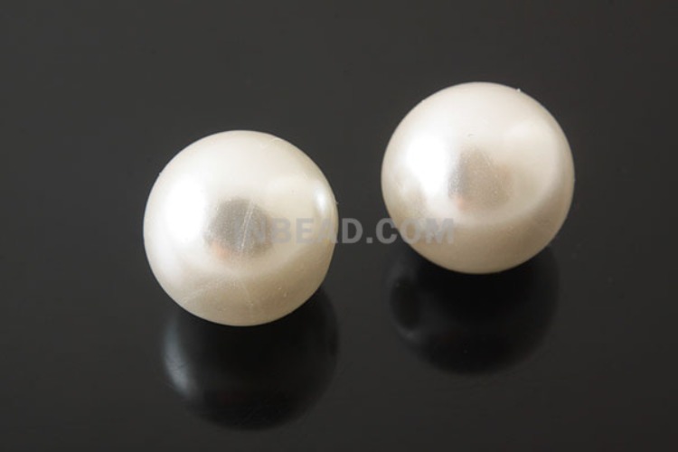 [W] 아크릴진주03-Acrylic Pearl-(200pcs)-10mm Half drilled Acrylic Pearl-Wholesale Pearl, [PRODUCT_SEARCH_KEYWORD], JEWELFINGER-INBEAD, [CURRENT_CATE_NAME]