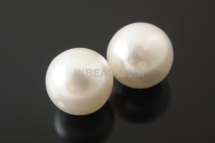 [W] 아크릴진주04-Acrylic Pearl-(200pcs)-12mm Half drilled Acrylic Pearl-Wholesale Pearl, [PRODUCT_SEARCH_KEYWORD], JEWELFINGER-INBEAD, [CURRENT_CATE_NAME]