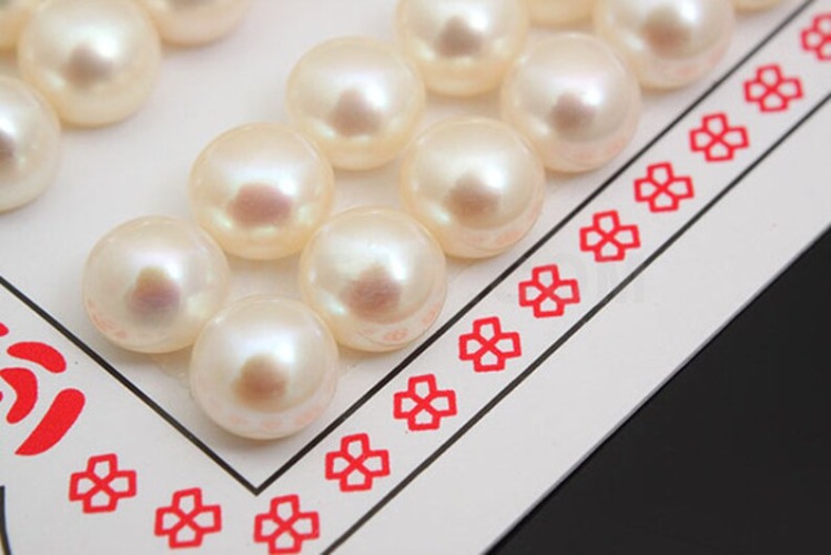 [W] JJ109-Half-drilled-Freshwater Pearl-(40pcs)-6mm Half Drilled Freshwater Pearl-Natural Pearls-Pearl Cabochons-Button Pearl-White -Wholesale Pearl, [PRODUCT_SEARCH_KEYWORD], JEWELFINGER-INBEAD, [CURRENT_CATE_NAME]