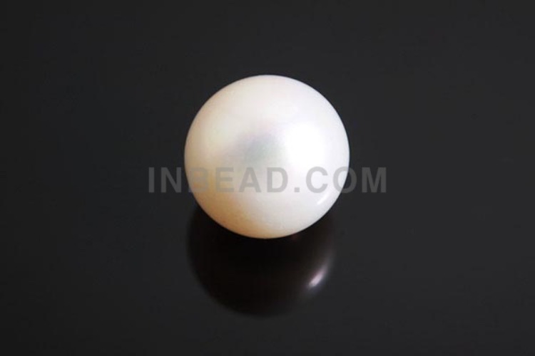 JJ144-Half-drilled-Shell Pearl-(1piece)-High Quality 10mm Half drilled Shell Pearl-White-Wholesale Pearl, [PRODUCT_SEARCH_KEYWORD], JEWELFINGER-INBEAD, [CURRENT_CATE_NAME]