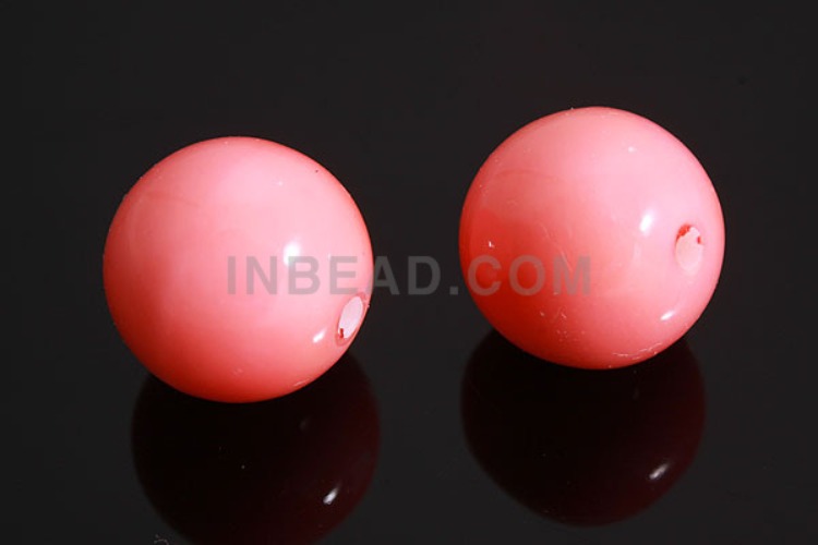 초자진주05-Glass Pearl-(4pcs)-12mm Glass Pearl-Orange-Wholesale Pearl, [PRODUCT_SEARCH_KEYWORD], JEWELFINGER-INBEAD, [CURRENT_CATE_NAME]