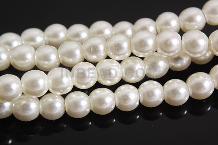 [W] 초자진주01-Glass Pearl-(10Strand)-4mm Glass Pearl-Wholesale Pearl, [PRODUCT_SEARCH_KEYWORD], JEWELFINGER-INBEAD, [CURRENT_CATE_NAME]