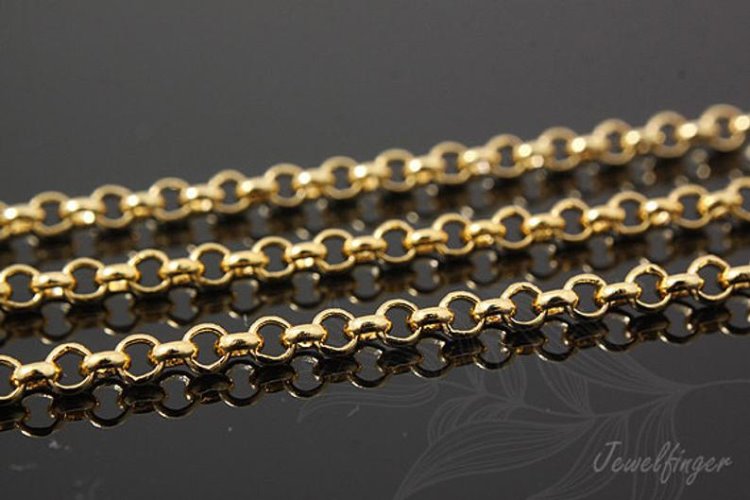 A031-2.5mm BL Chain-Gold Plated  (1M), [PRODUCT_SEARCH_KEYWORD], JEWELFINGER-INBEAD, [CURRENT_CATE_NAME]