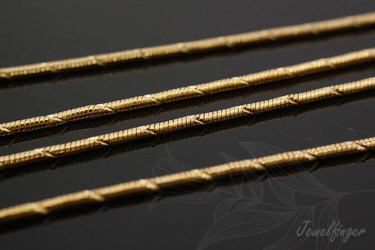 [W] A003- 1.2mm Snake Chain-Gold Plated (20M), [PRODUCT_SEARCH_KEYWORD], JEWELFINGER-INBEAD, [CURRENT_CATE_NAME]