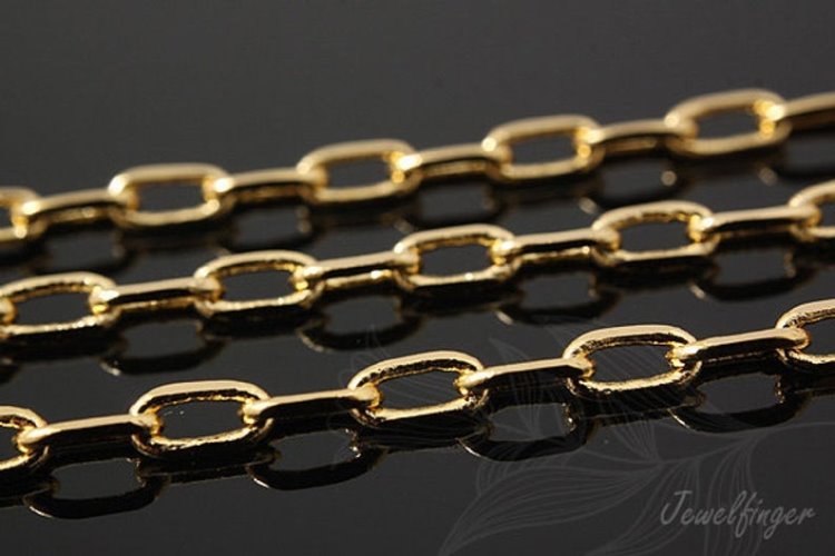A022- 280SB-4D/C Chain-Gold Plated(1M), [PRODUCT_SEARCH_KEYWORD], JEWELFINGER-INBEAD, [CURRENT_CATE_NAME]