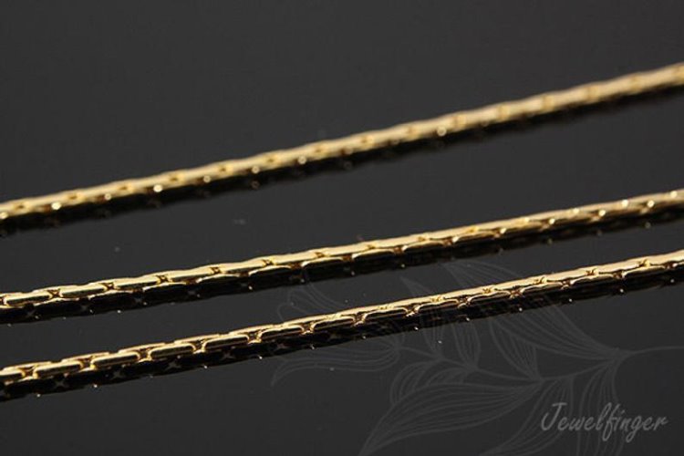 [W] A033-1mm 245PNR Chain-Gold Plated (20M), [PRODUCT_SEARCH_KEYWORD], JEWELFINGER-INBEAD, [CURRENT_CATE_NAME]