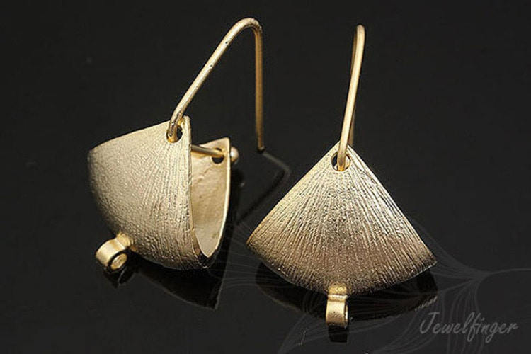 E867-Matt Gold Plated (1pairs)-Basket Ear Hook-Triangle Earrings, [PRODUCT_SEARCH_KEYWORD], JEWELFINGER-INBEAD, [CURRENT_CATE_NAME]