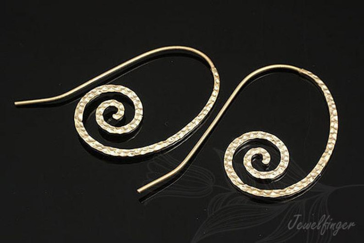 H347-Matt Gold Plated (1pairs)-Hook Earring, [PRODUCT_SEARCH_KEYWORD], JEWELFINGER-INBEAD, [CURRENT_CATE_NAME]
