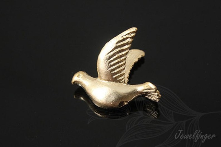 [W] H789-Matt gold plated Pigeon Pendant (2 pcs), [PRODUCT_SEARCH_KEYWORD], JEWELFINGER-INBEAD, [CURRENT_CATE_NAME]