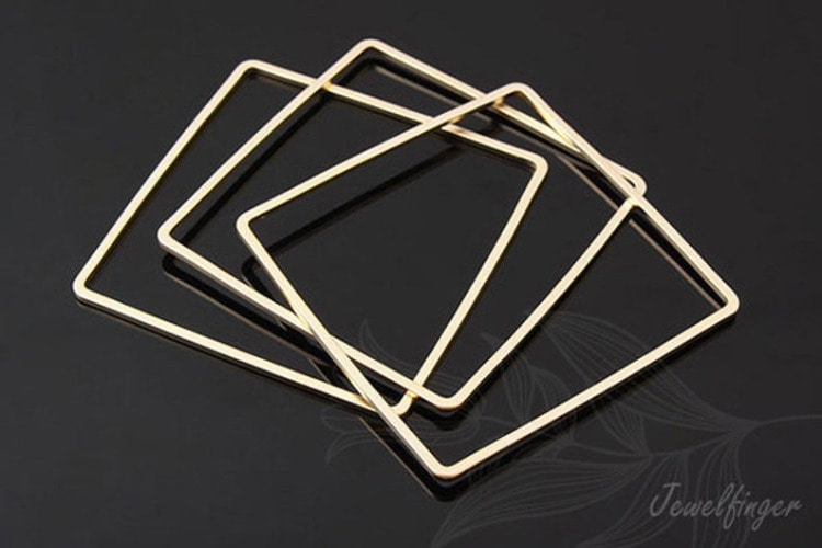 B604-Matt Gold Plated-(2pcs)-Quadrangle Pendant-Jewelry Making-Wholesale Jewelry Finding-Jewelry Supplies-Wholesale Pendant, [PRODUCT_SEARCH_KEYWORD], JEWELFINGER-INBEAD, [CURRENT_CATE_NAME]