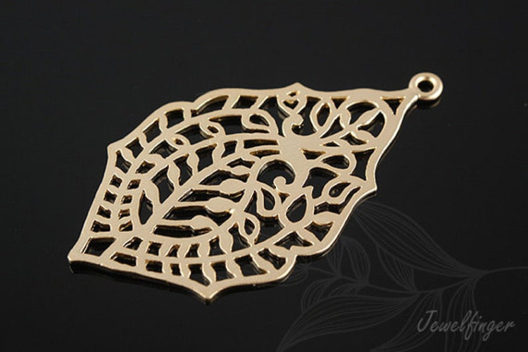 [W] H086-Matt Gold Plated-(20 pcs)-Leaf Pendant-Jewelry Making-Wholesale Jewelry Finding-Jewelry Supplies-Wholesale Pendant, [PRODUCT_SEARCH_KEYWORD], JEWELFINGER-INBEAD, [CURRENT_CATE_NAME]
