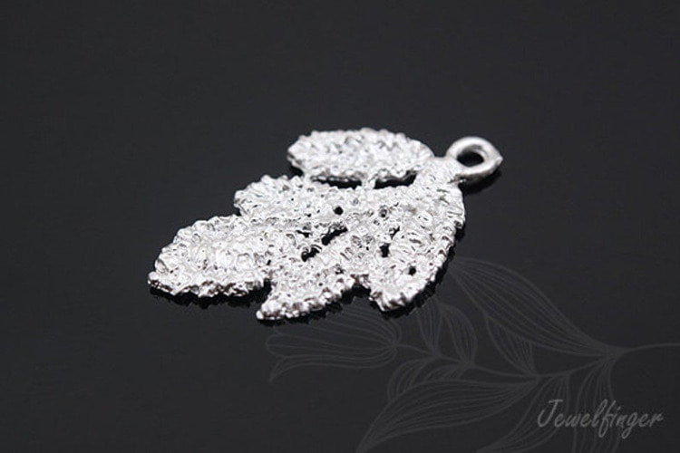 [W]M349-Matt Rhodium Plated-(20 pcs)-Leaf-Jewelry Making-Wholesale Jewelry Finding-Jewelry Supplies, [PRODUCT_SEARCH_KEYWORD], JEWELFINGER-INBEAD, [CURRENT_CATE_NAME]