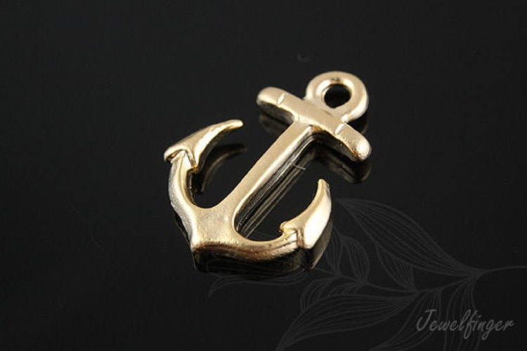E835-Matt Gold Plated-(2pcs)-Anchor, [PRODUCT_SEARCH_KEYWORD], JEWELFINGER-INBEAD, [CURRENT_CATE_NAME]