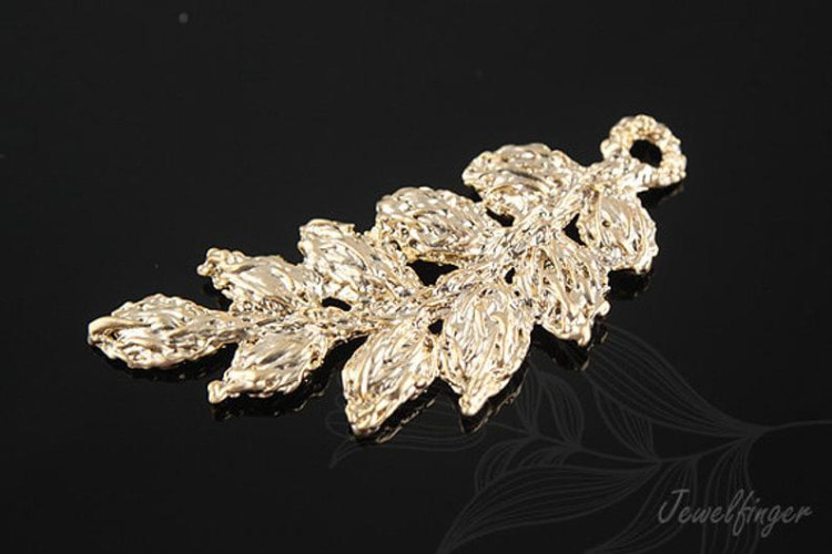 E937-Matt Gold Plated-(2pcs)-Leaf-Jewelry Making-Wholesale Jewelry Finding-Jewelry Supplies, [PRODUCT_SEARCH_KEYWORD], JEWELFINGER-INBEAD, [CURRENT_CATE_NAME]