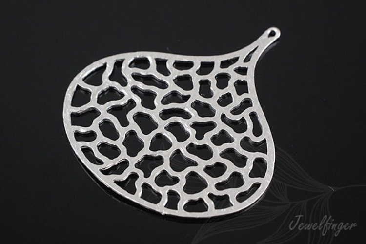 E974-Matt Rhodium Plated-(2pcs)-Drop Pendant-Jewelry Making-Wholesale Jewelry Finding-Jewelry Supplies-Wholesale Pendant-L, [PRODUCT_SEARCH_KEYWORD], JEWELFINGER-INBEAD, [CURRENT_CATE_NAME]