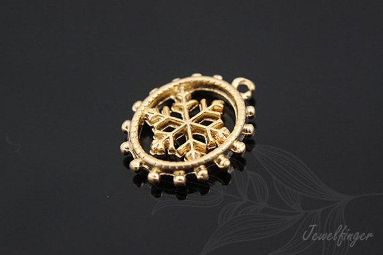 [W]M171-Matt Gold Plated-(100 pcs)-Snowflake-Jewelry Making-Wholesale Jewelry Finding-Jewelry Supplies, [PRODUCT_SEARCH_KEYWORD], JEWELFINGER-INBEAD, [CURRENT_CATE_NAME]