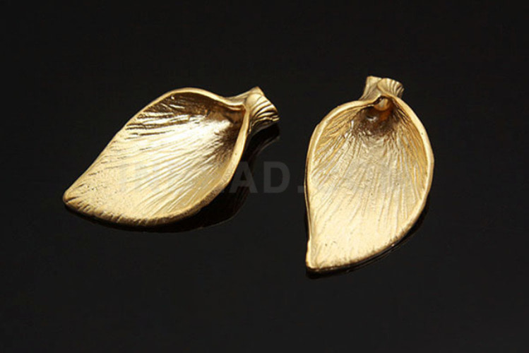 [W]H764-Matt Gold Plated-(20 pcs)-8*15.5mm Small Petal-Jewelry Making-Wholesale Jewelry Finding-Jewelry Supplies, [PRODUCT_SEARCH_KEYWORD], JEWELFINGER-INBEAD, [CURRENT_CATE_NAME]
