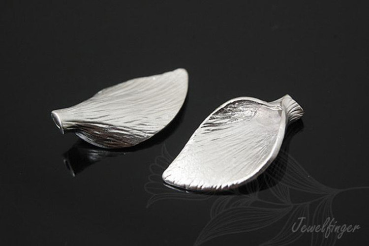 H848-Matt Rhodium Plated-(2pcs)-8*15.5mm Small Petal-Jewelry Making-Wholesale Jewelry Finding-Jewelry Supplies, [PRODUCT_SEARCH_KEYWORD], JEWELFINGER-INBEAD, [CURRENT_CATE_NAME]