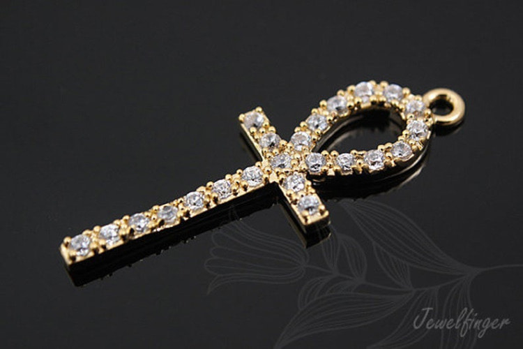 [W]M456-Gold Plated-(10pcs)-CZ Cross Pendant-Jewelry Making-Wholesale Jewelry Finding-Jewelry Supplies-Wholesale Pendant, [PRODUCT_SEARCH_KEYWORD], JEWELFINGER-INBEAD, [CURRENT_CATE_NAME]