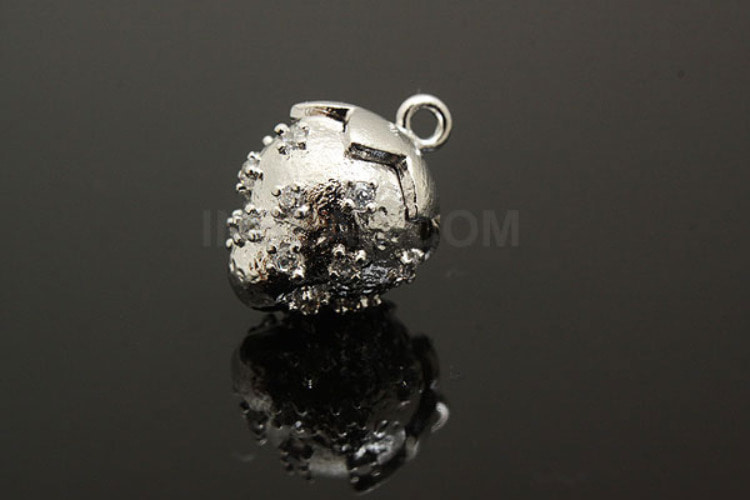 M449-Rhodium Plated-(1pcs)-CZ Strawberry-Jewelry Making-Wholesale Jewelry Finding-Jewelry Supplies, [PRODUCT_SEARCH_KEYWORD], JEWELFINGER-INBEAD, [CURRENT_CATE_NAME]
