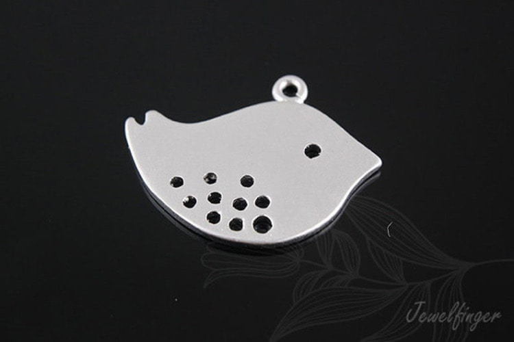 H1093-Matt Rhodium Plated-(2pcs)-17*12mm Bird-Lark Charm-Jewelry Making-Wholesale Jewelry Finding-Jewelry Supplies, [PRODUCT_SEARCH_KEYWORD], JEWELFINGER-INBEAD, [CURRENT_CATE_NAME]