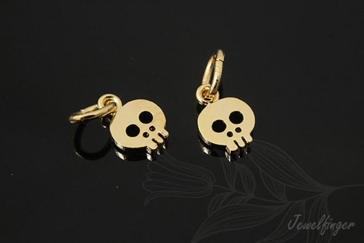 [W]H1143-Gold Plated-(20pcs)-Tiny Skull-Jewelry Making-Wholesale Jewelry Finding-Jewelry Supplies-Wholesale Charm, [PRODUCT_SEARCH_KEYWORD], JEWELFINGER-INBEAD, [CURRENT_CATE_NAME]