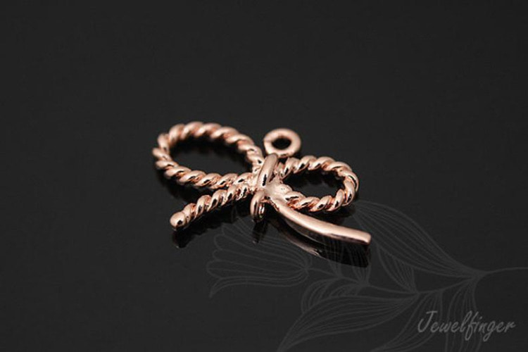 [W]C995-Pink Gold Plated-(20 pcs)-Ribbon-Bow Knot-Jewelry Making-Wholesale Jewelry Finding-Jewelry Supplies-Wholesale Charm, [PRODUCT_SEARCH_KEYWORD], JEWELFINGER-INBEAD, [CURRENT_CATE_NAME]