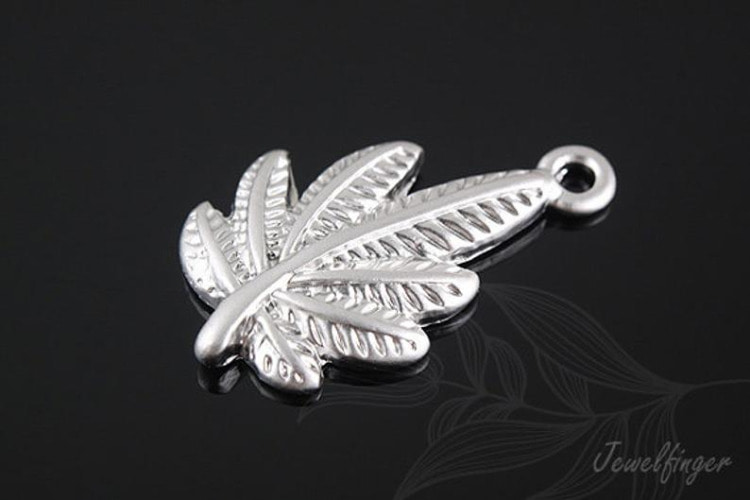 B256-Matt Rhodium Plated-(2pcs)-Leaf-Jewelry Making-Wholesale Jewelry Finding-Jewelry Supplies, [PRODUCT_SEARCH_KEYWORD], JEWELFINGER-INBEAD, [CURRENT_CATE_NAME]