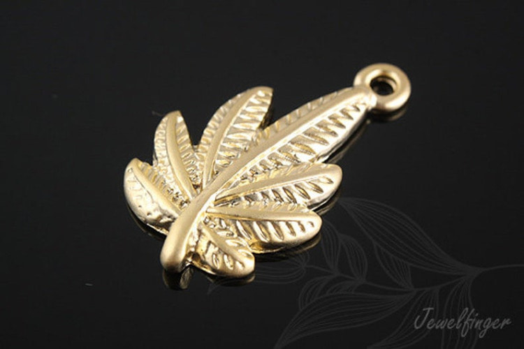 [W]B350-Matt Gold Plated-(20pcs)-Leaf-Jewelry Making-Wholesale Jewelry Finding-Jewelry Supplies, [PRODUCT_SEARCH_KEYWORD], JEWELFINGER-INBEAD, [CURRENT_CATE_NAME]