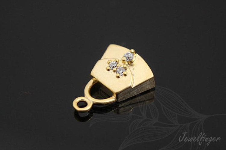 [W]M610-Matt Gold Plated-(20pcs)-CZ Cute Handbag Charm-Jewelry Making-Wholesale Jewelry Finding-Jewelry Supplies-Wholesale Charm, [PRODUCT_SEARCH_KEYWORD], JEWELFINGER-INBEAD, [CURRENT_CATE_NAME]