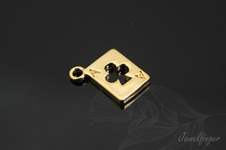 M670-Gold Plated-(2pcs)-Tiny Poker Charm-Jewelry Making-Wholesale Jewelry Finding-Jewelry Supplies-Wholesale Charm, [PRODUCT_SEARCH_KEYWORD], JEWELFINGER-INBEAD, [CURRENT_CATE_NAME]