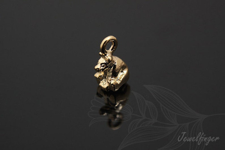 M574-Gold Plated-(2pcs)-Tiny Bear Charm-Jewelry Making-Wholesale Jewelry Finding-Jewelry Supplies-Wholesale Charm, [PRODUCT_SEARCH_KEYWORD], JEWELFINGER-INBEAD, [CURRENT_CATE_NAME]