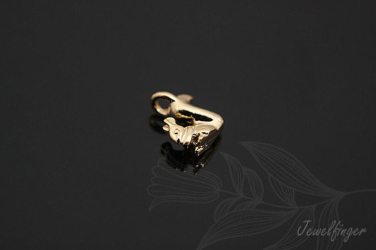 M573-Gold Plated-(2pcs)-Tiny Ground Squirrel Charm-Jewelry Making-Wholesale Jewelry Finding-Jewelry Supplies-Wholesale Charm, [PRODUCT_SEARCH_KEYWORD], JEWELFINGER-INBEAD, [CURRENT_CATE_NAME]