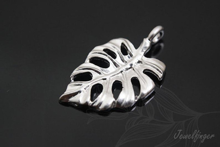 [W]M608-Matt Rhodium Plated-(100pcs)-Leaf Charm-Jewelry Making-Wholesale Jewelry Finding-Jewelry Supplies-Wholesale Charm, [PRODUCT_SEARCH_KEYWORD], JEWELFINGER-INBEAD, [CURRENT_CATE_NAME]
