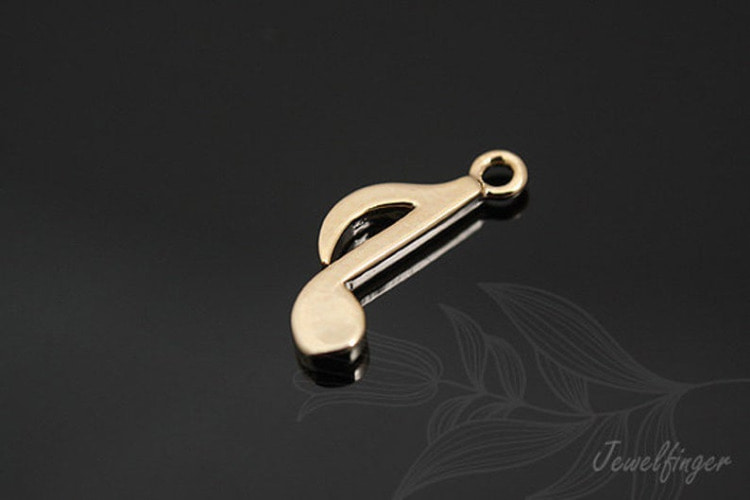 M671-Gold Plated-(2pcs)-Note Charm-Jewelry Making-Wholesale Jewelry Finding-Jewelry Supplies-Wholesale Charm, [PRODUCT_SEARCH_KEYWORD], JEWELFINGER-INBEAD, [CURRENT_CATE_NAME]
