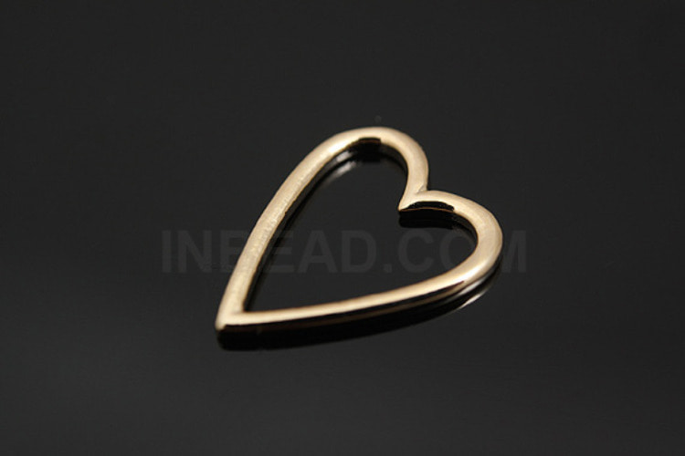 M664-Gold Plated-(2pcs)-Heart Charm-Jewelry Making-Wholesale Jewelry Finding-Jewelry Supplies-Wholesale Charm, [PRODUCT_SEARCH_KEYWORD], JEWELFINGER-INBEAD, [CURRENT_CATE_NAME]