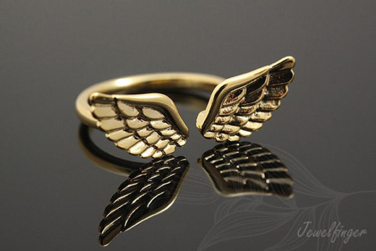 S410-Gold Plated-(1pcs)-Wing Ring-Simple Ring-Everyday Jewelry-Free Size, [PRODUCT_SEARCH_KEYWORD], JEWELFINGER-INBEAD, [CURRENT_CATE_NAME]