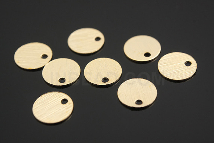 S426-Matt Gold Plated-(10pcs)-6mm Coin Charms-Stamping Blanks Coin-Jewelry Making-Wholesale Jewelry Finding-Jewelry Supplies-Wholesale Charm, [PRODUCT_SEARCH_KEYWORD], JEWELFINGER-INBEAD, [CURRENT_CATE_NAME]