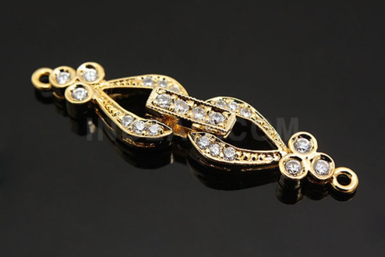 [w] M275-Gold plated Elegance Cubic clasp (10pcs), [PRODUCT_SEARCH_KEYWORD], JEWELFINGER-INBEAD, [CURRENT_CATE_NAME]
